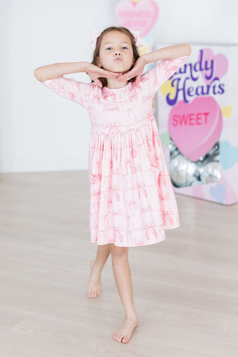 blushing-bows-3-4-sleeve-pocket-twirl-dress Mila &  Rose - Sophia's Style--45783--6